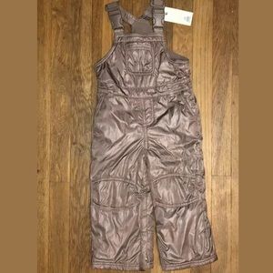 2T NWT Snow Bib Overalls Copper Girls Suit pants